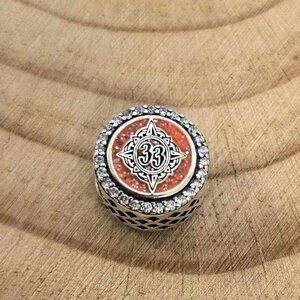 Pandora 2021 Winter Release Disney World Club 33 Charm, S925 Silver Jewelry